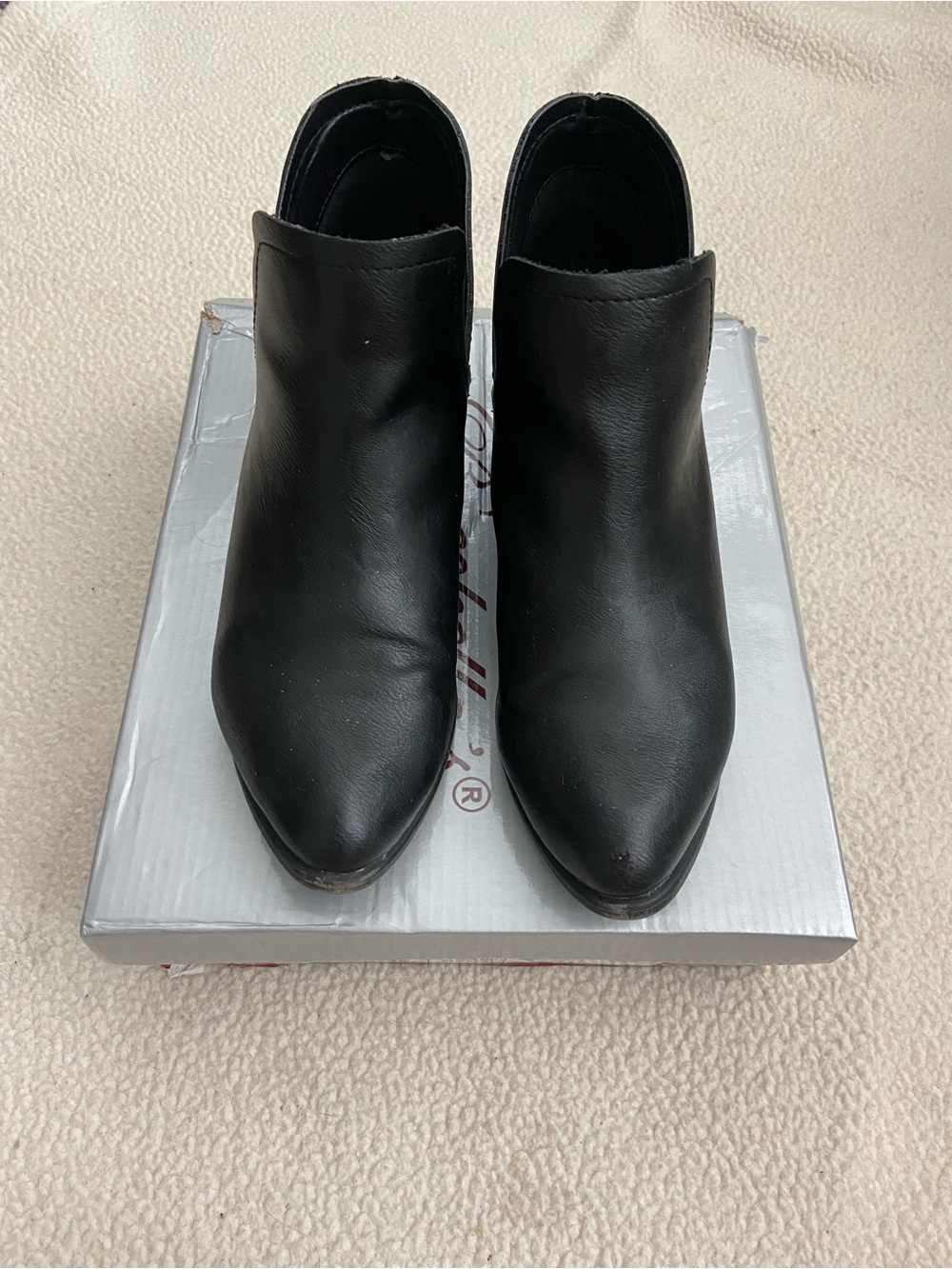 Breckelles Black Pointed Toe Ankle Booties